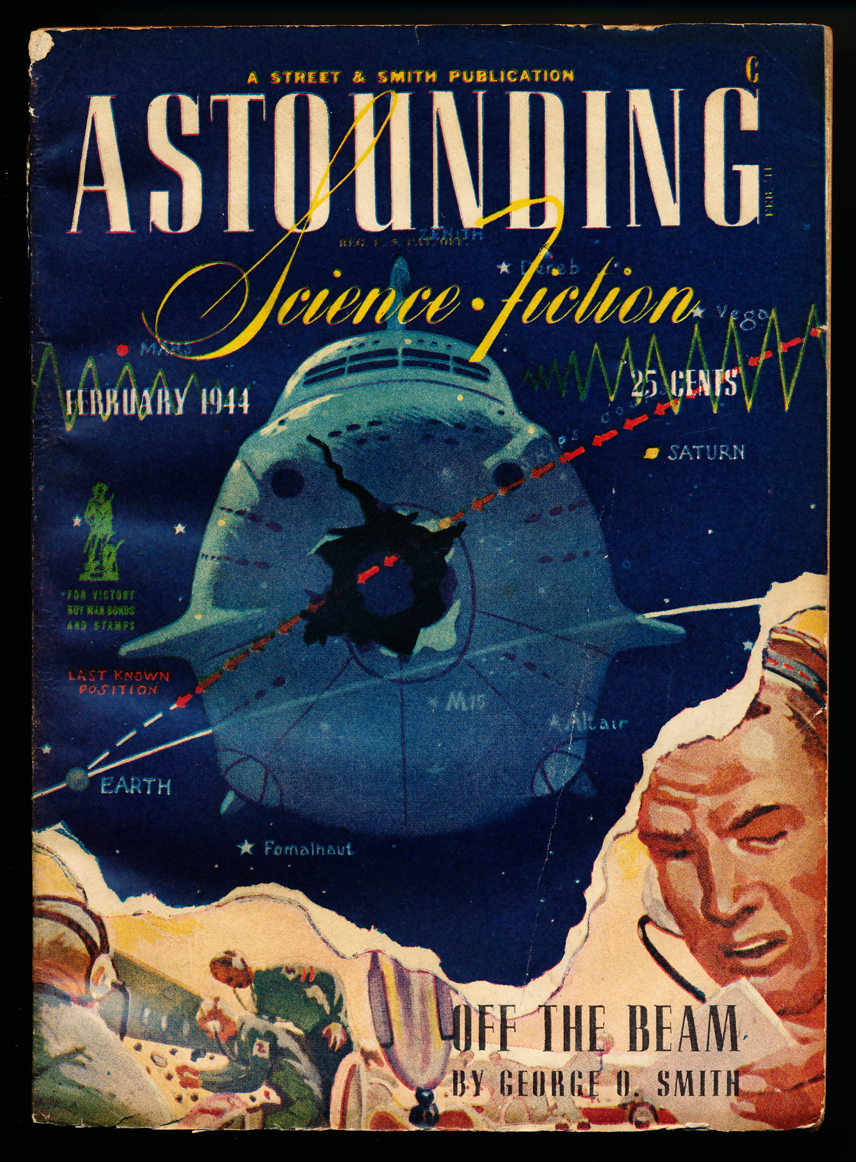 ASTOUNDING SCIENCE FICTION, February, 1944, Vol. 32, No. 6