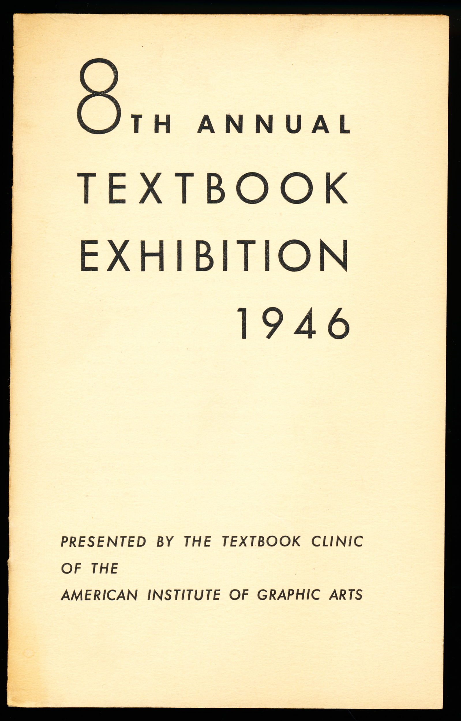 8th ANNUAL TEXTBOOK EXHIBITION 1946 (Eighth)