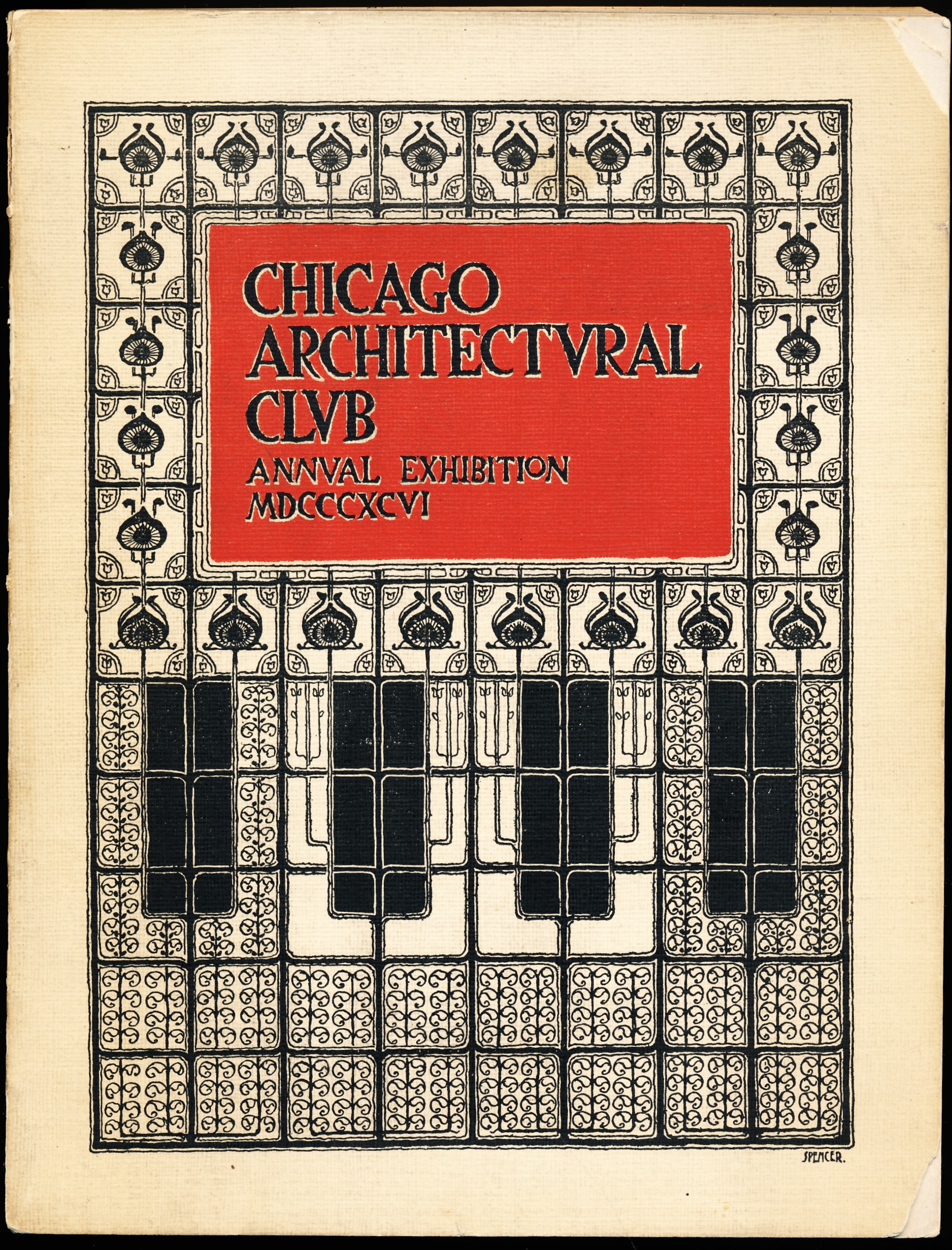 CHICAGO ARCHITECTURAL CLUB. Annual Exhibition 1896. Catalogue Ninth Annual Exhibition.