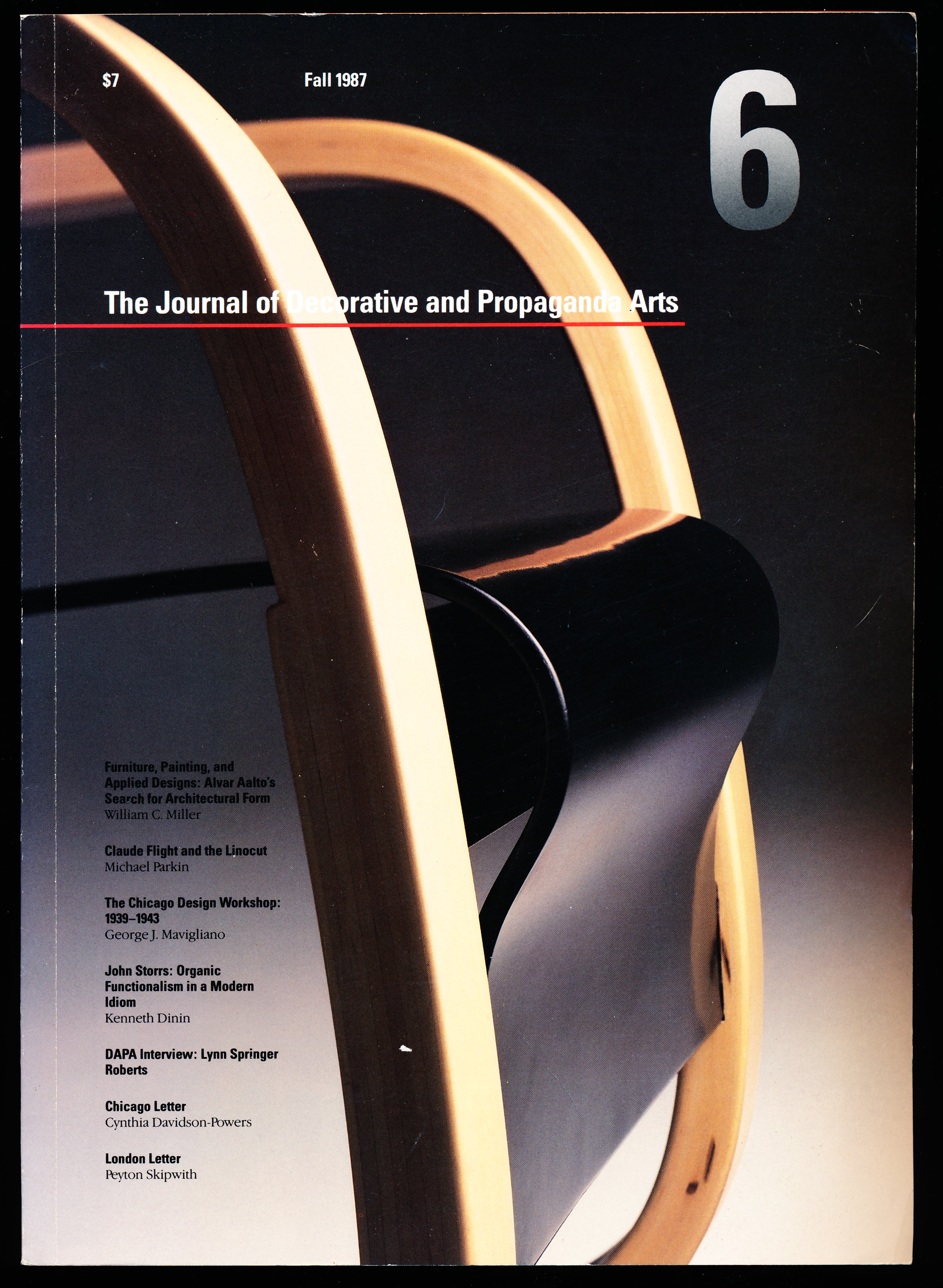 THE JOURNAL OF DECORATIVE AND PROPAGANDA ARTS. 6 Fall 1987