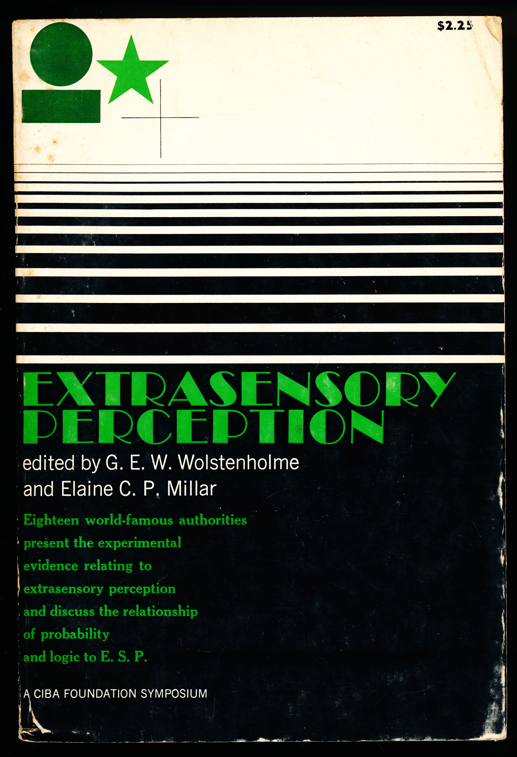 EXTRASENSORY PERCEPTION. A CIBA Foundation Symposium.