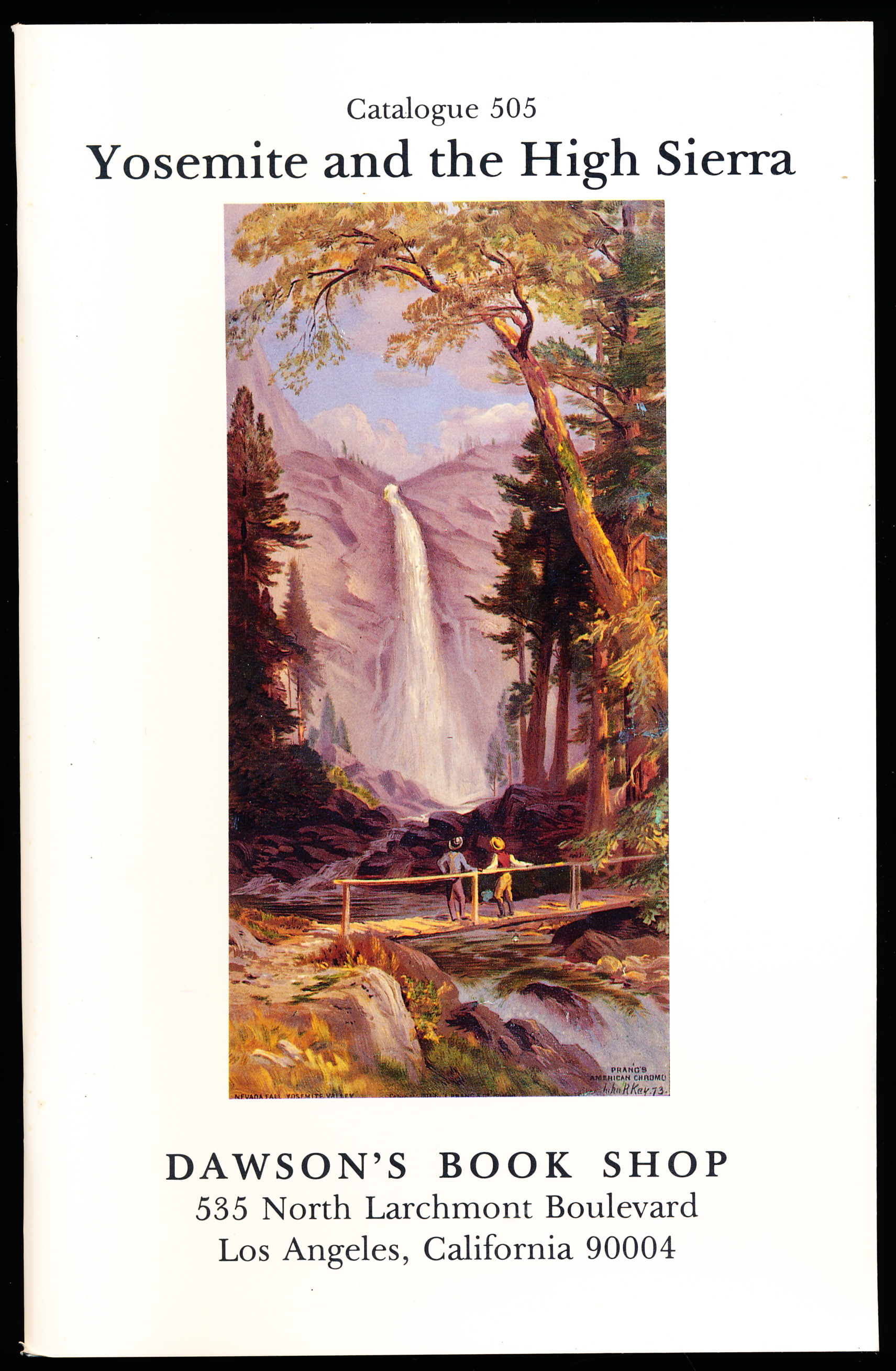 YOSEMITE AND THE HIGH SIERRA, CATALOG 505