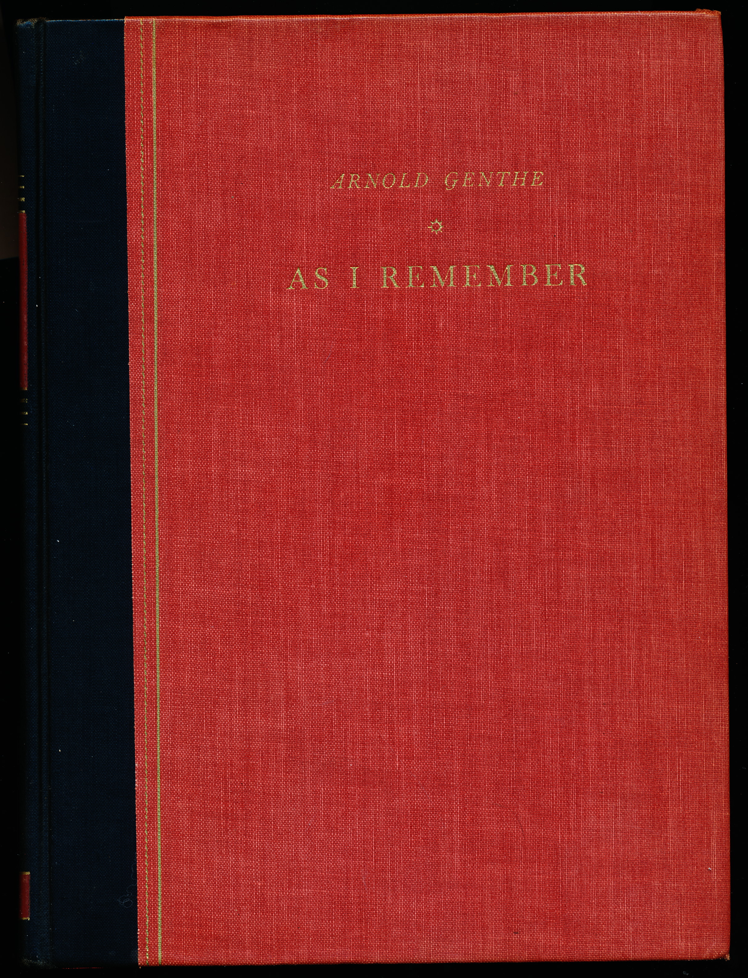 Image for AS I REMEMBER. AS I REMEMBER.