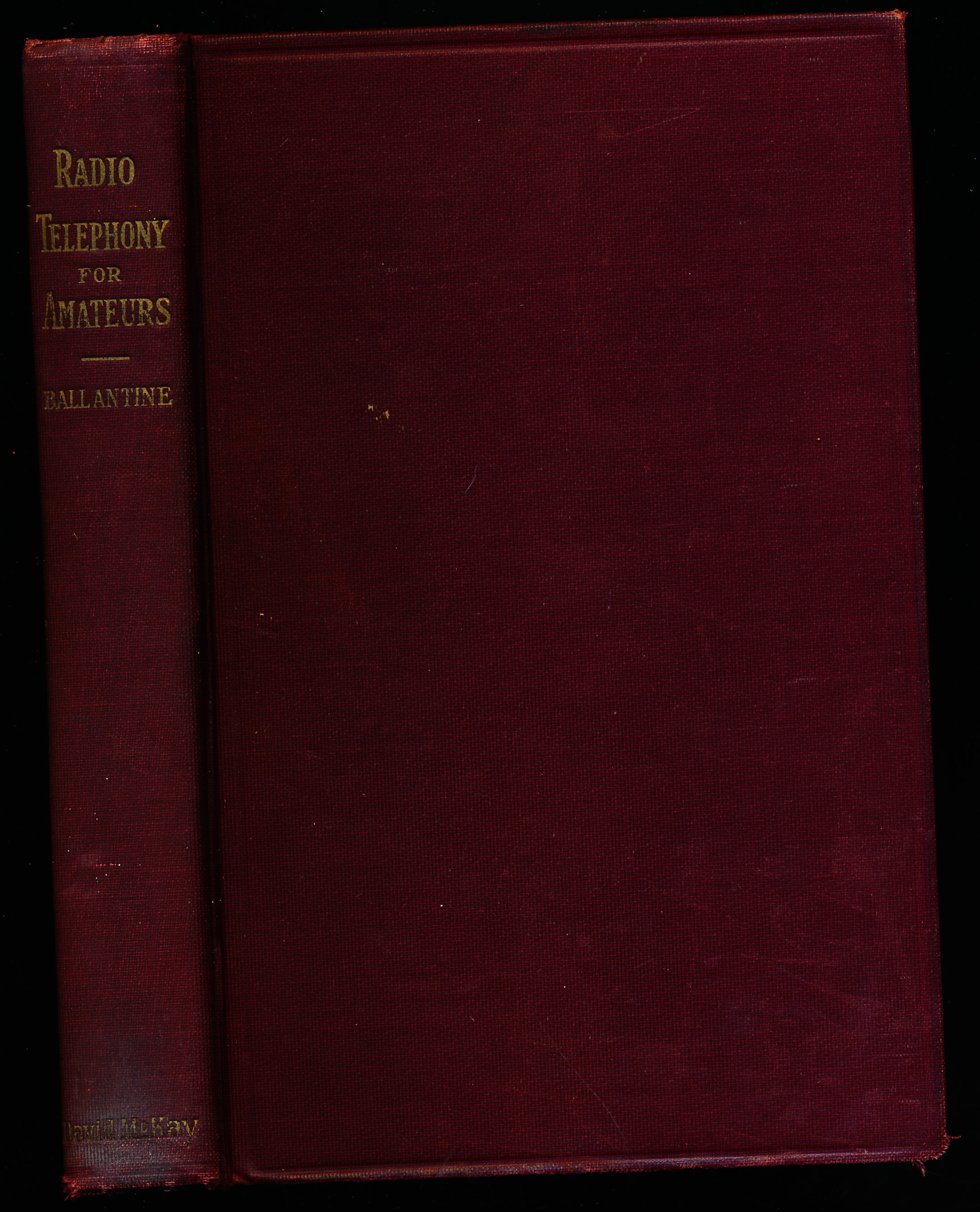 Image for RADIO TELEPHONY FOR AMATEURS RADIO TELEPHONY FOR AMATEURS
