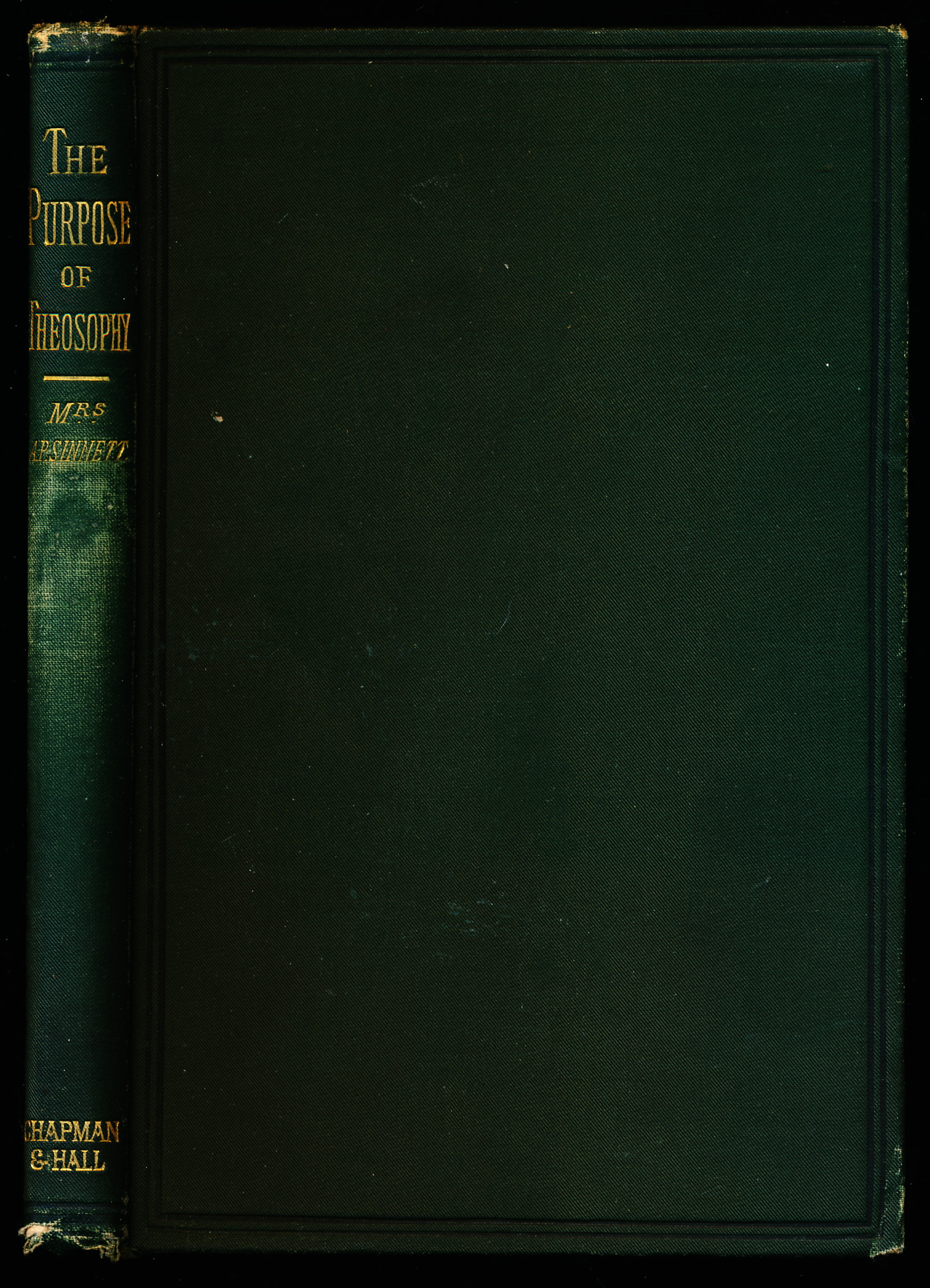 THE PURPOSE OF THEOSOPHY