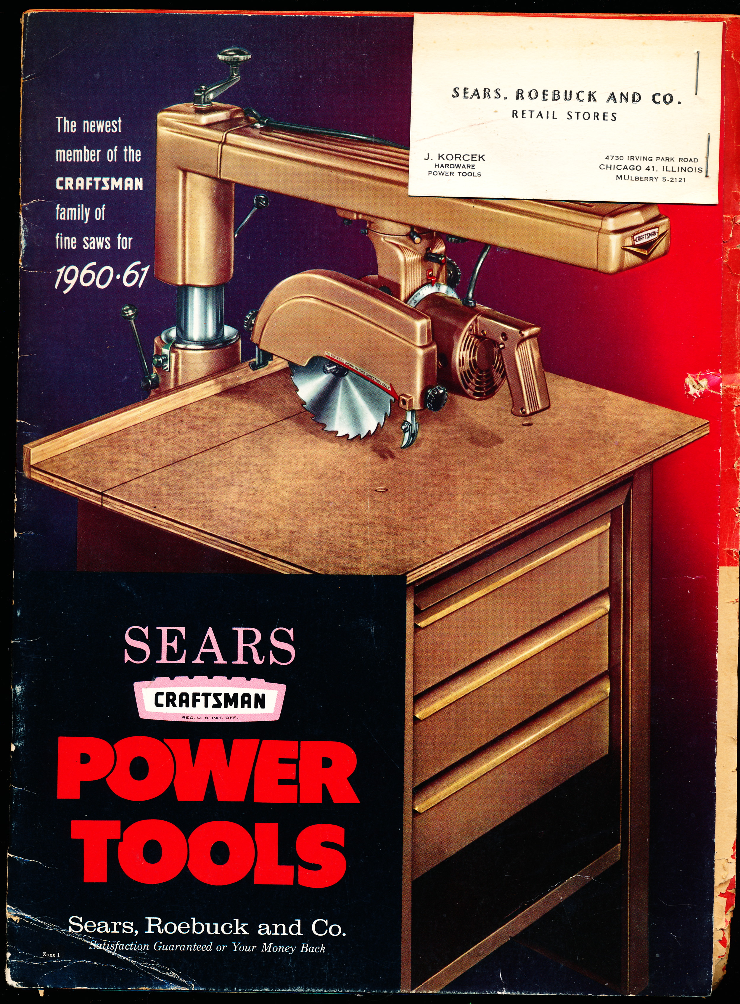 SEARS CRAFTSMAN POWER TOOLS 1960-61