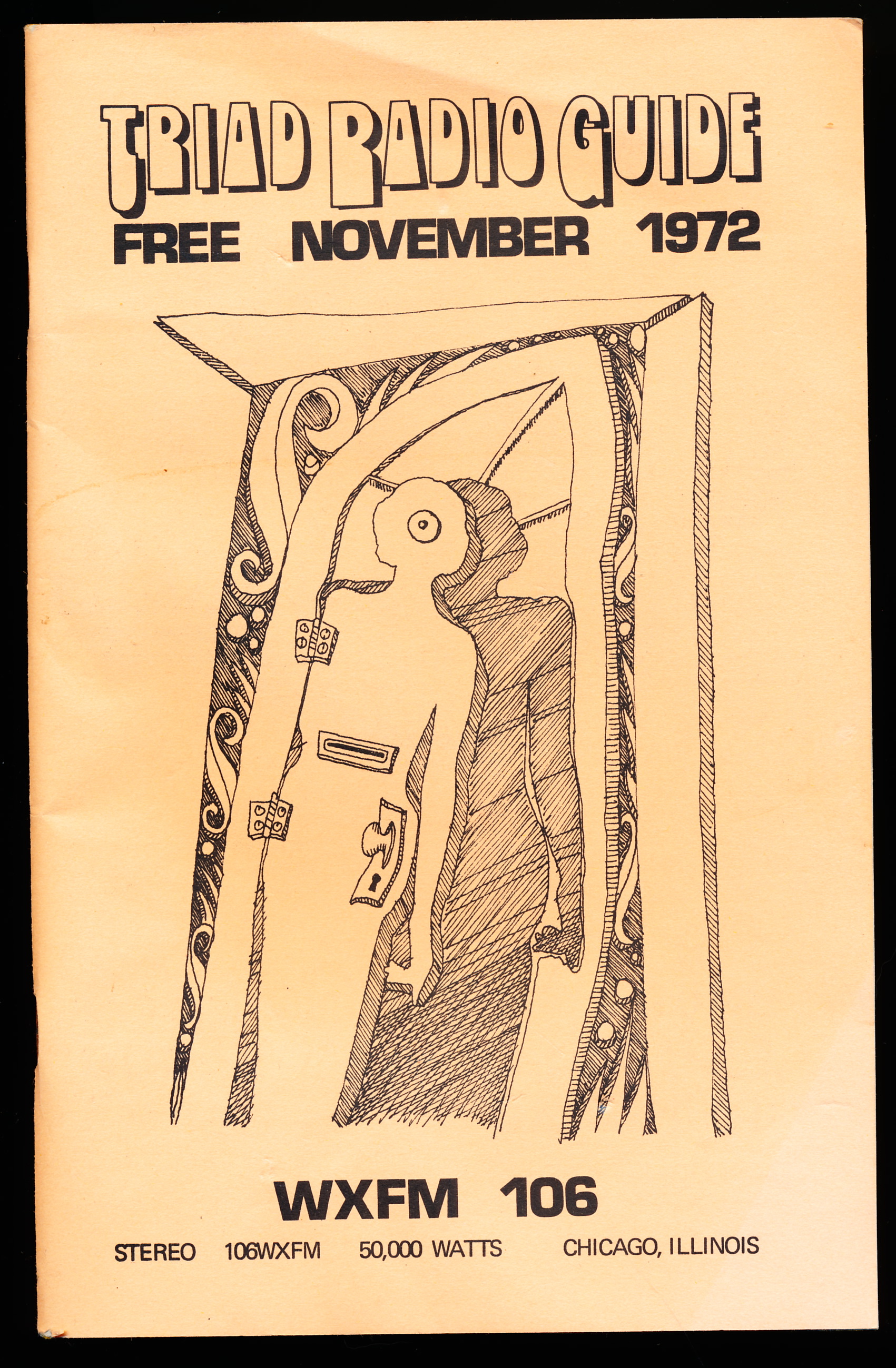 TRIAD RADIO GUIDE - November 1972 Stereo 106 WXFM