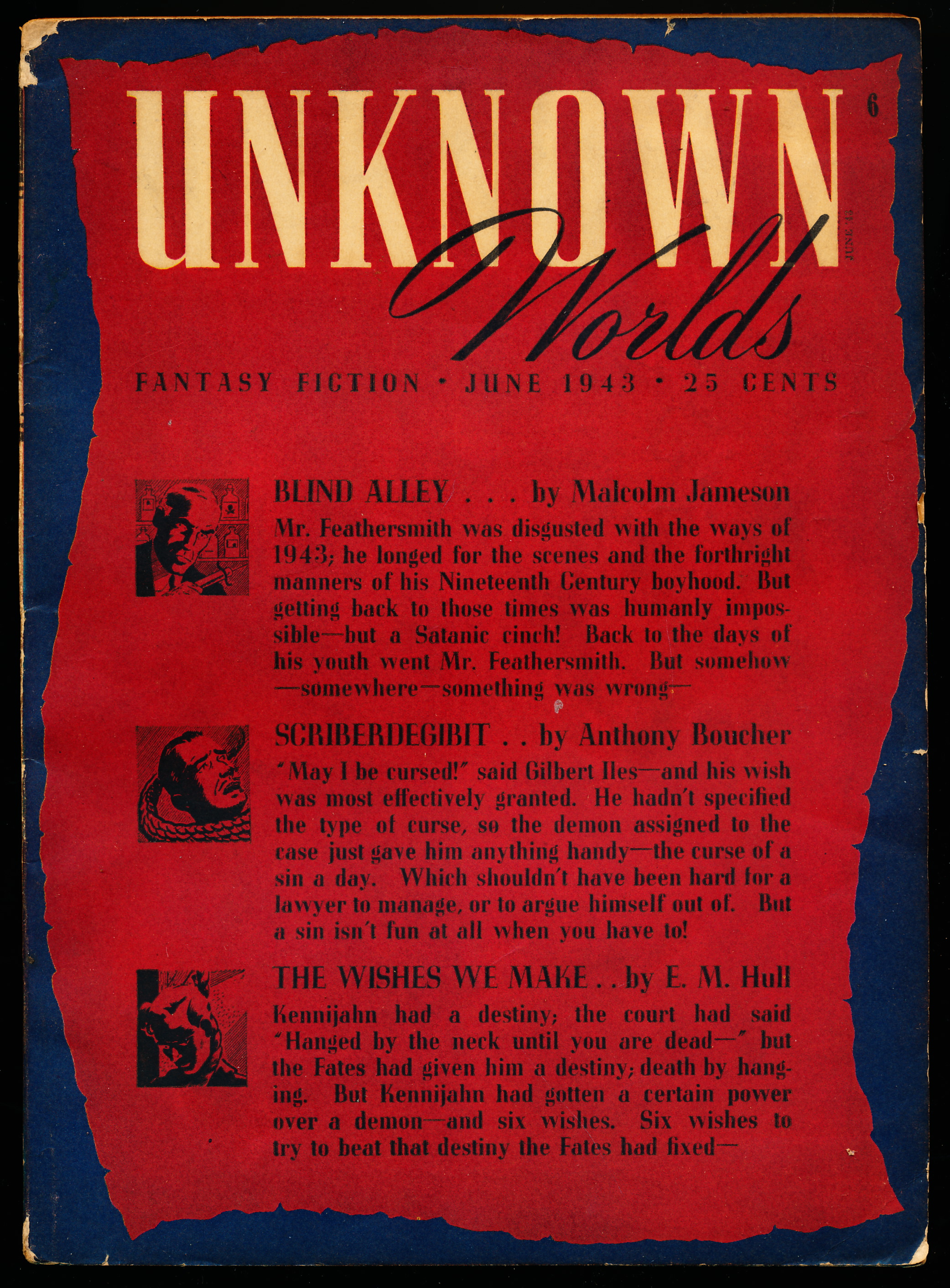 Image for UNKNOWN WORLDS. Vol. VII, No. 1, June 1943 UNKNOWN WORLDS. Vol. VII, No. 1, June 1943