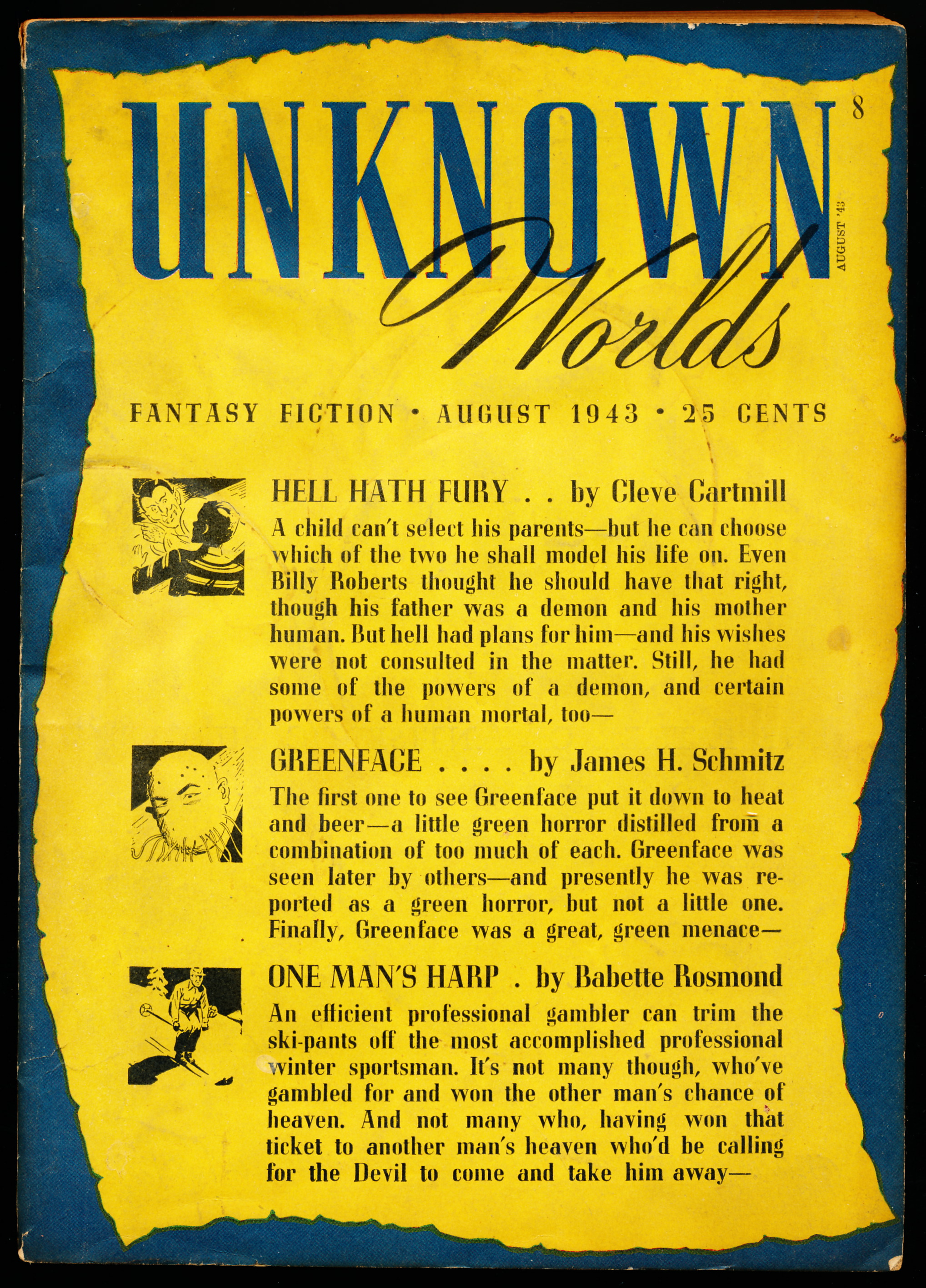 Image for UNKNOWN WORLDS. Vol. VII, No. 2, August, 1943 UNKNOWN WORLDS. Vol. VII, No. 2, August, 1943